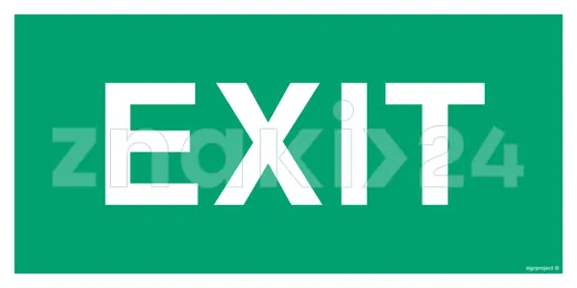 EXIT - Znak ewakuacyjny - AC004