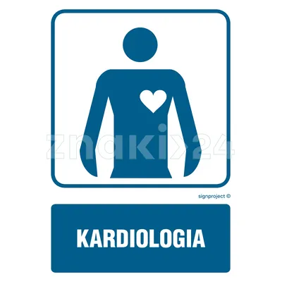 Kardiologia - Znak informacyjny - RF018