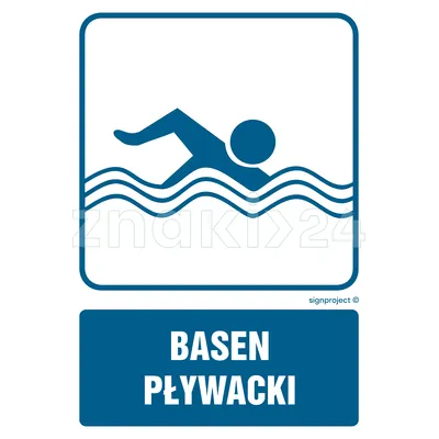 Basen pływacki - Znak informacyjny - RD007