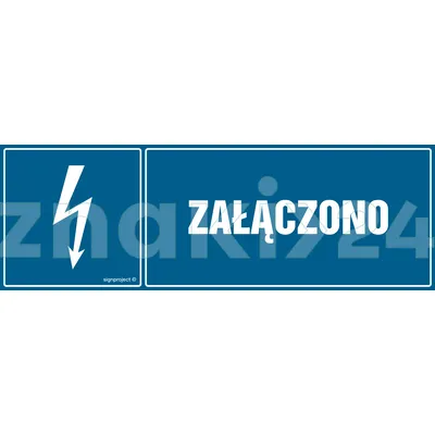 Załączono - Znak elektryczny - HH006