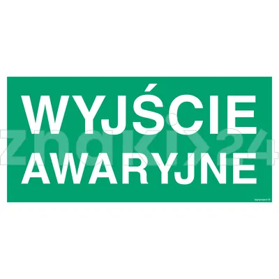 Wyjście awaryjne - Znak ewakuacyjny - AC006