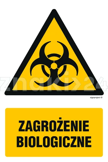 Zagrożenie biologiczne - Znak BHP - GF037