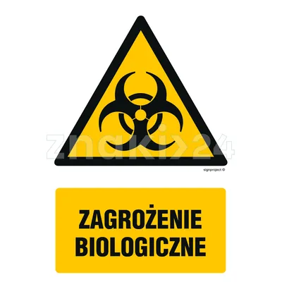 Zagrożenie biologiczne - Znak BHP - GF037