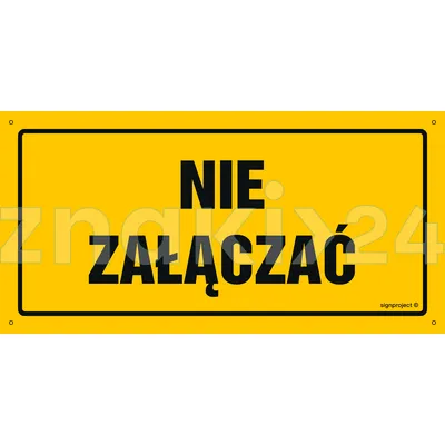 Nie załączać - Tablica budowlana informacyjna - OA192