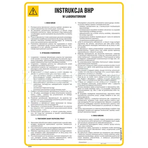 Instrukcja ogólna BHP w laboratorium - Instrukcja BHP - IAD04