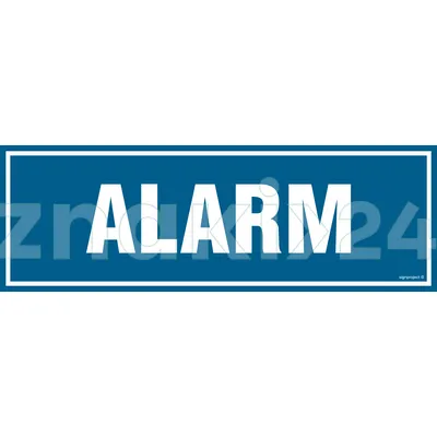 Alarm - Znak informacyjny - PA035