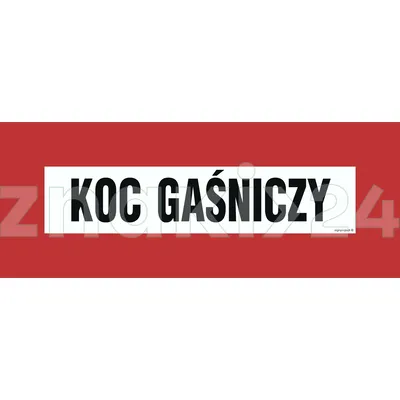 Koc gaśniczy - Znak przeciwpożarowy - BC132