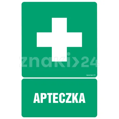 Apteczka - Znak BHP - GI010