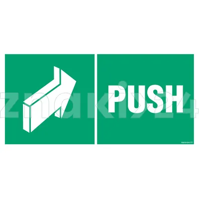 Push - Znak ewakuacyjny - AC034