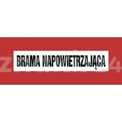 Brama napowietrzająca - Znak przeciwpożarowy - BC138