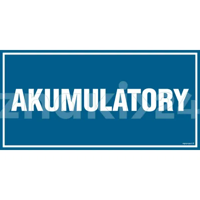 Akumulatory - Znak informacyjny - PA504