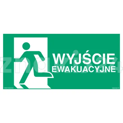 Wyjście ewakuacyjne w lewo - Znak ewakuacyjny - AC130