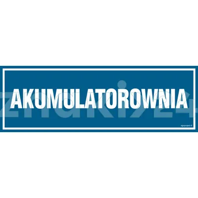 Akumulatorownia - Znak informacyjny - PA214