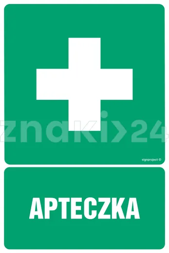 Apteczka - Znak BHP - GI010