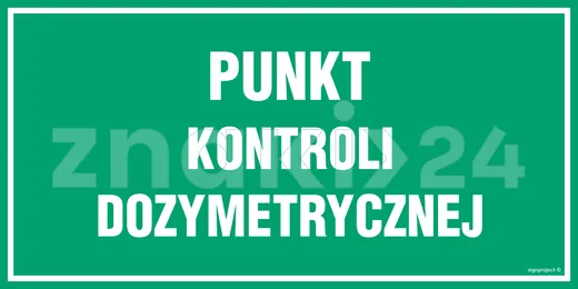 Punkt kontoli dozymetrycznej - Tablica wojskowa - JE021