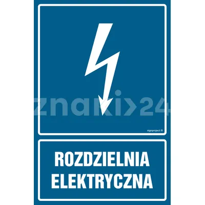 Rozdzielnia elektryczna - Znak elektryczny - HG057