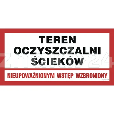 Teren oczyszczalni ścieków. Nieupoważnionym wstęp wzbroniony - Gazociągi - JD031