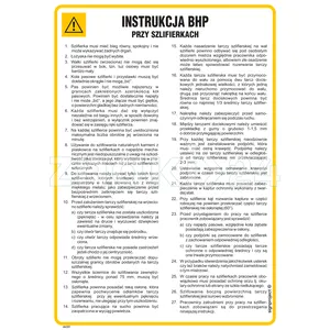 Instrukcja BHP przy szlifierkach - Instrukcja BHP - IAC01