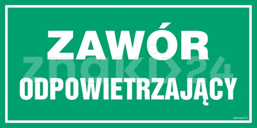 Zawór odpowietrzający - Gazociągi - JD024