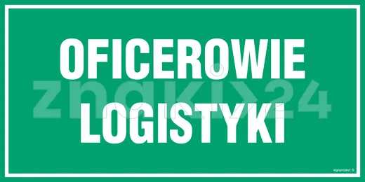 Oficerowie logistyki - Tablica wojskowa - JE009