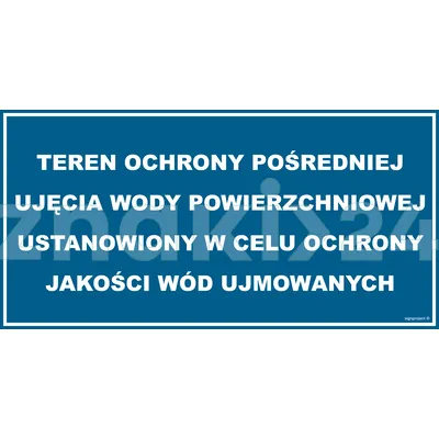 Teren ochrony pośredniej ujęcia wody powierzchniowej - Gazociągi - JD036