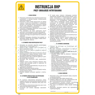 Instrukcja BHP przy obsłudze wtryskarki - Instrukcja BHP - IAD03