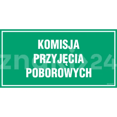 Komisja pzryjęcia poborowych - Tablica wojskowa - JE010