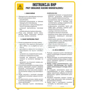 Instrukcja BHP przy obsłudze kuchni mikrofalowej - Instrukcja BHP - IAG31