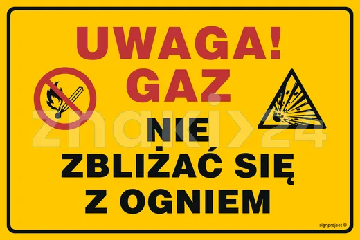 Uwaga! Gaz.Nie zbliżać się z ogniem - Gazociągi - JD050