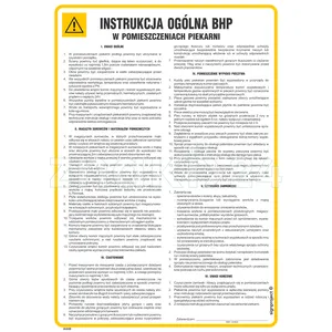 Instrukcja BHP w pomieszczeniach piekarni - Instrukcja BHP - IAG28