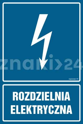 Rozdzielnia elektryczna - Znak elektryczny - HG057