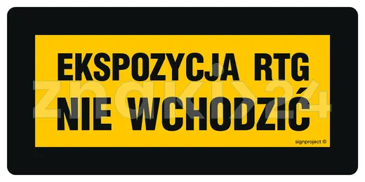 Strefa ochronna promieniowania elektromagnetycznego nieupoważnionym wstęp wzbroniony - Znak BHP, laser - KB009