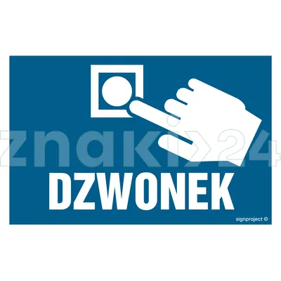 Dzwonek - Znak informacyjny - NC128