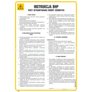 Instrukcja BHP przy wykonywaniu robót ziemnych - Instrukcja BHP - IAF08