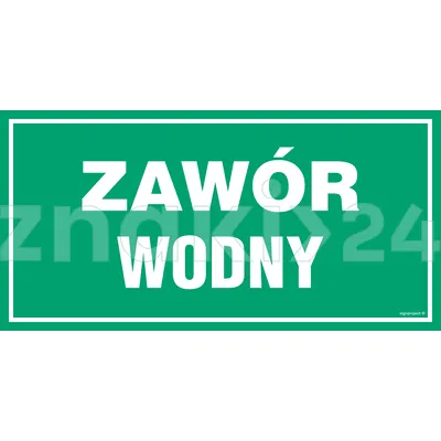 Zawór wodny - Gazociągi - JD027