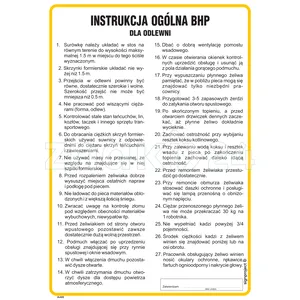 Instrukcja BHP dla odlewni - Instrukcja BHP - IAA03