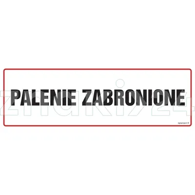 Palenie zabronione - Znak ostrzegawczy. Znak informacyjny - NC014