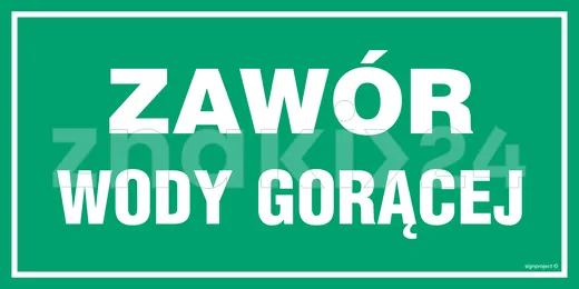 Zawór wody gorącej - Gazociągi - JD026