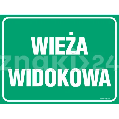 Wieża widokowa - Znak informacyjny - OC011