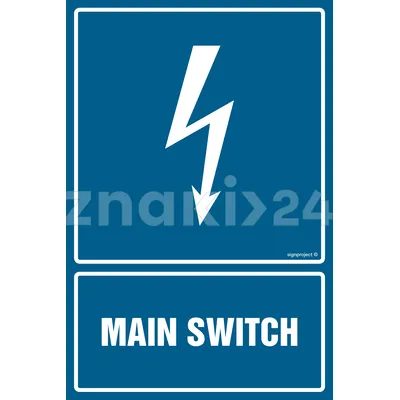 Main switch - Znak elektryczny - HG056