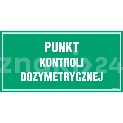 Punkt kontoli dozymetrycznej - Tablica wojskowa - JE021