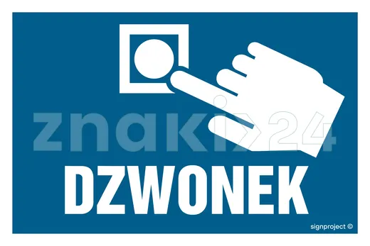 Dzwonek - Znak informacyjny - NC128