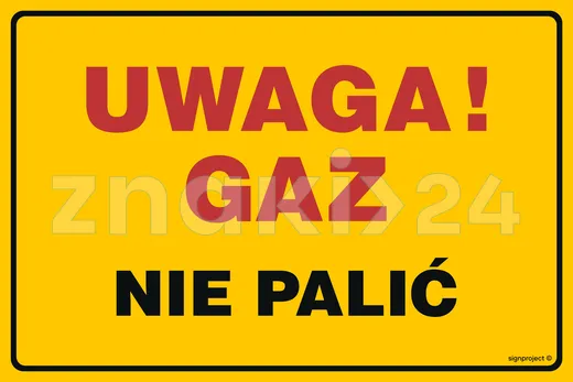 Uwaga gaz! Nie palić - Gazociągi - JD017