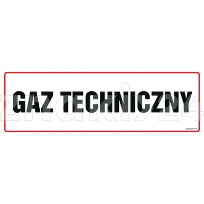 Gaz techniczny - Znak informacyjny - NC101