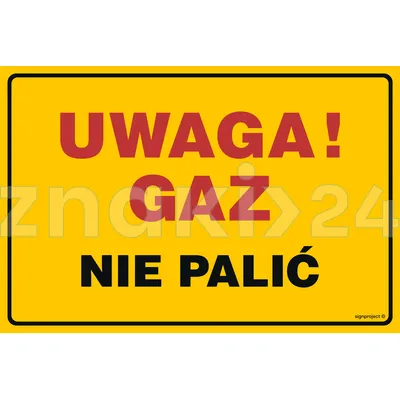 Uwaga gaz! Nie palić - Gazociągi - JD017