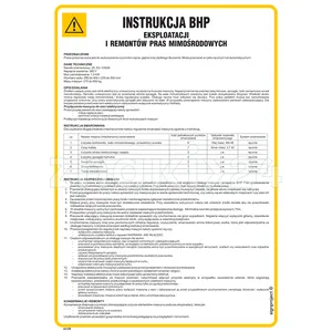 Instrukcja BHP eksploatacji i remontów pras mimośrodowych - Instrukcja BHP - IAC08