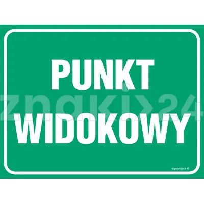 Punkt widokowy - Znak informacyjny - OC010