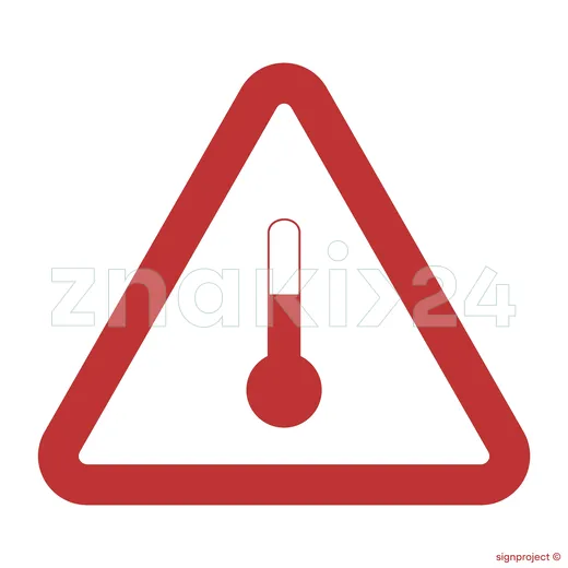 Oznakowanie dla materiałów o podwyższonej temperaturze - Znak przesyłkowy ADR - MA008