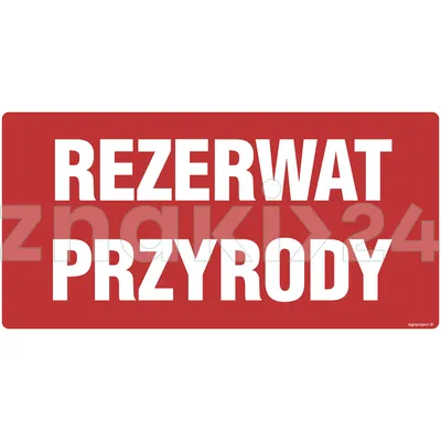 Rezerwat przyrody - Tablica leśna - OB018