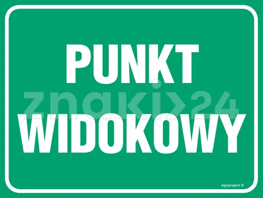 Punkt widokowy - Znak informacyjny - OC010